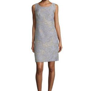 Layfayette148 Silver Bisque Multi Dress NWT 6